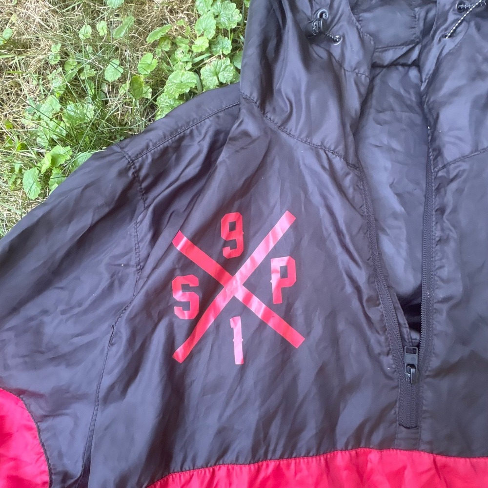 90s Southpole Colorblock Pullover Windbreaker Mens‎ Large Hip Hop Y2K - Picture 2 of 13
